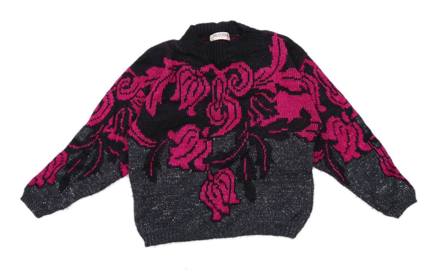 Richards Womens Size 10-12 Black Jumper (Regular)