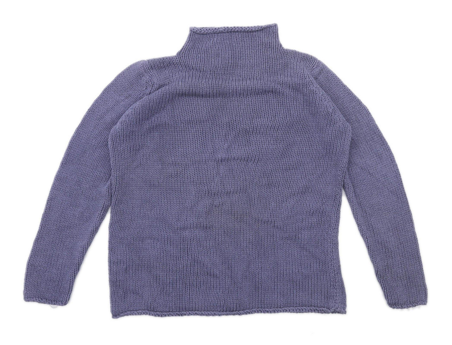 Marks & Spencer Womens Size 14 Textured Purple Jumper (Regular)