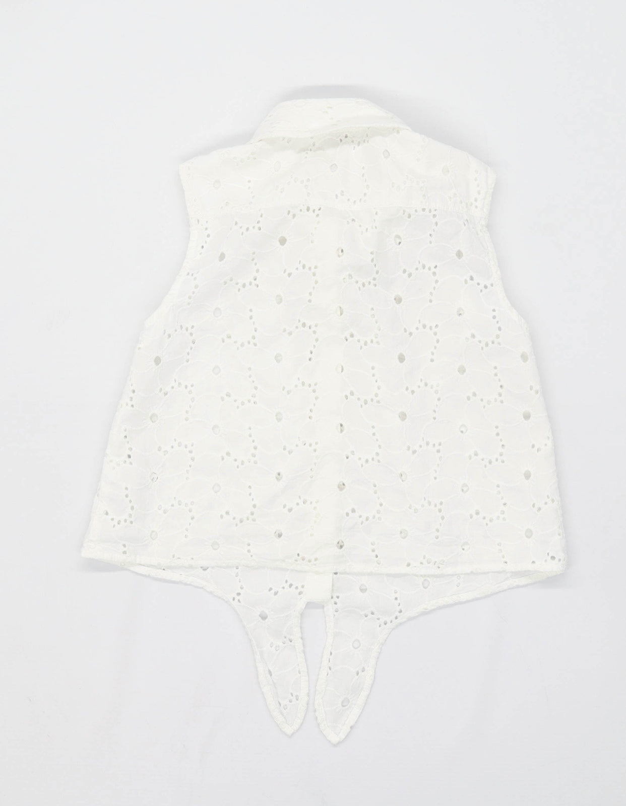 TU Girls Floral White Top Age 9 Years