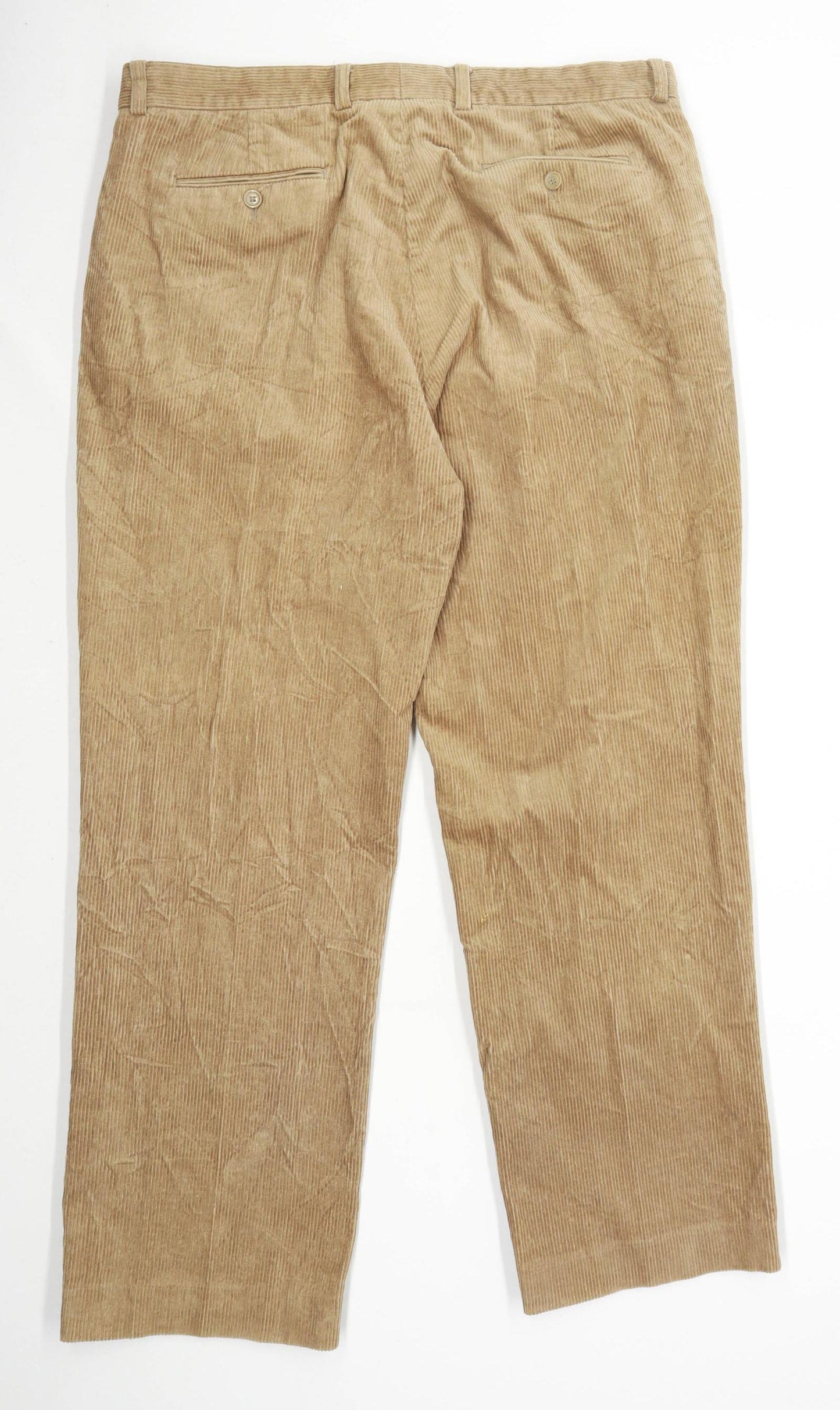 Edinburgh Woollen Mill Mens Beige Corduroy Trousers Size W38/L31