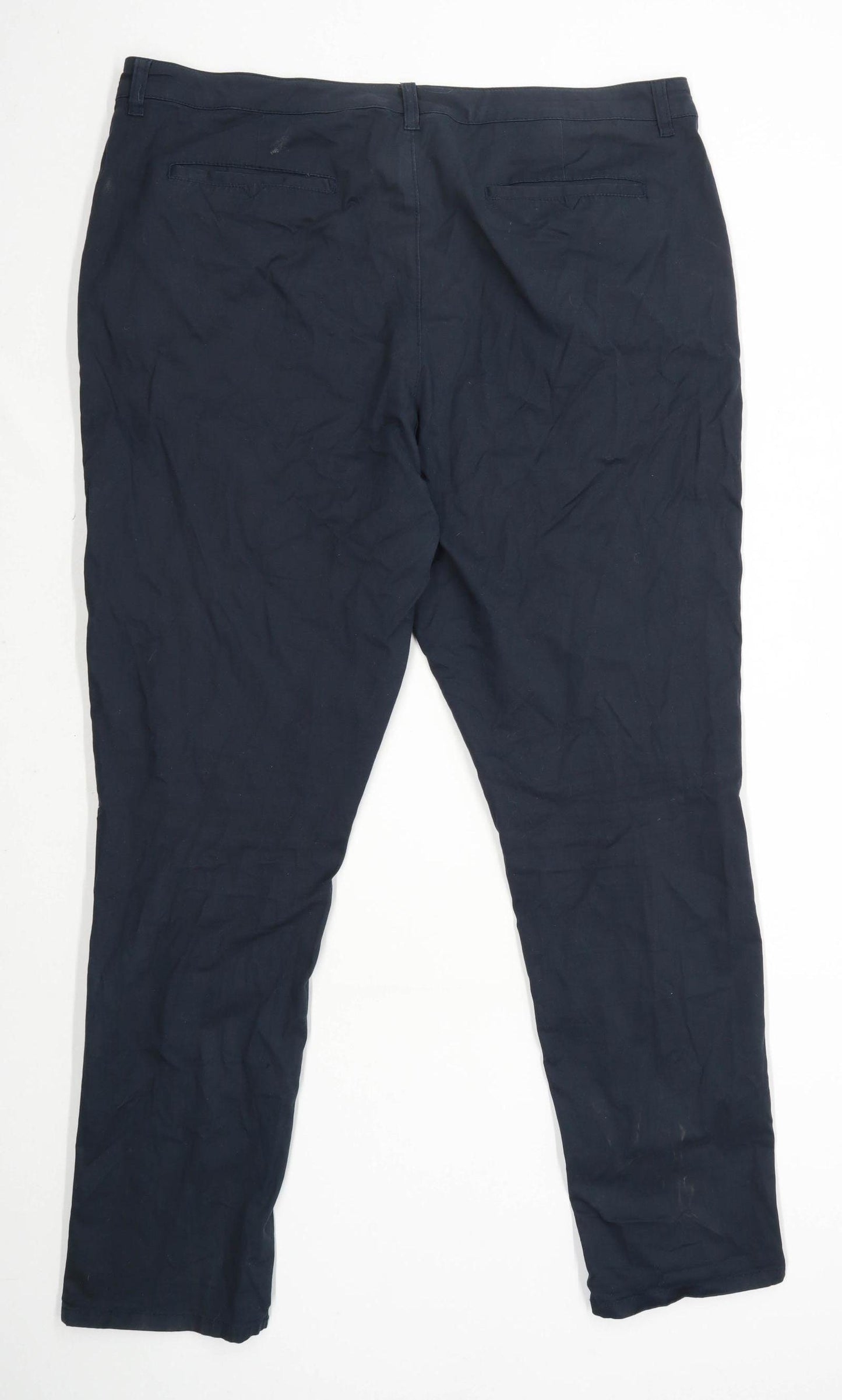 Asos Mens Blue Cotton Blend Chinos Size W38/L34