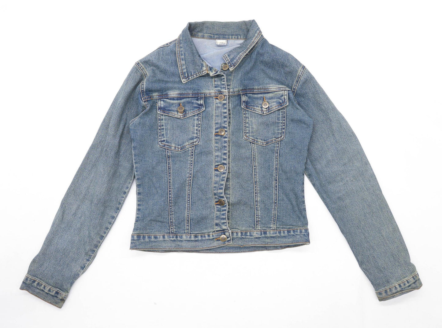 Preworn Womens Size XS Denim Blue Jacket