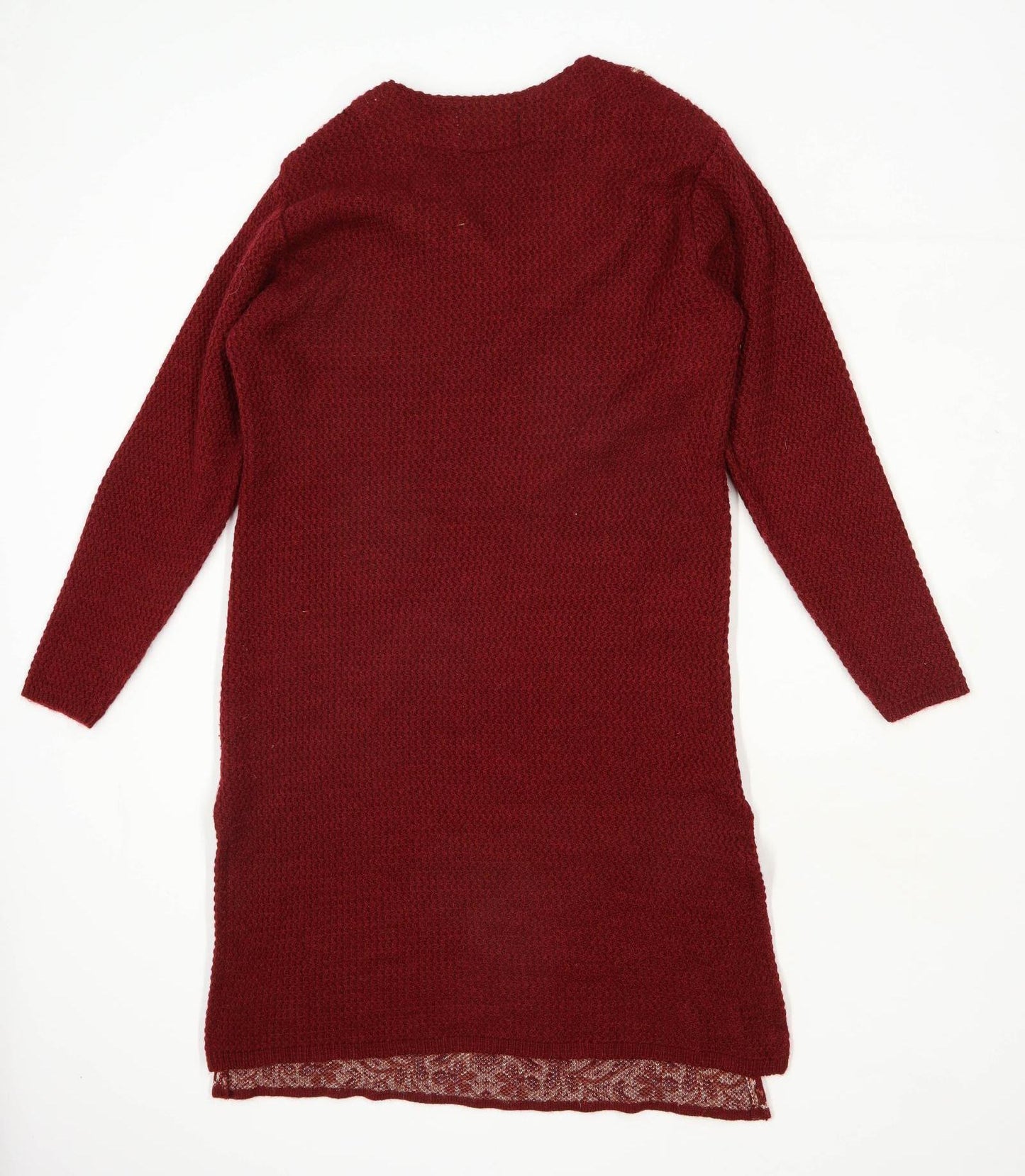 Montefiore Womens Size XL Abstract Red Jumper Dress (Regular)