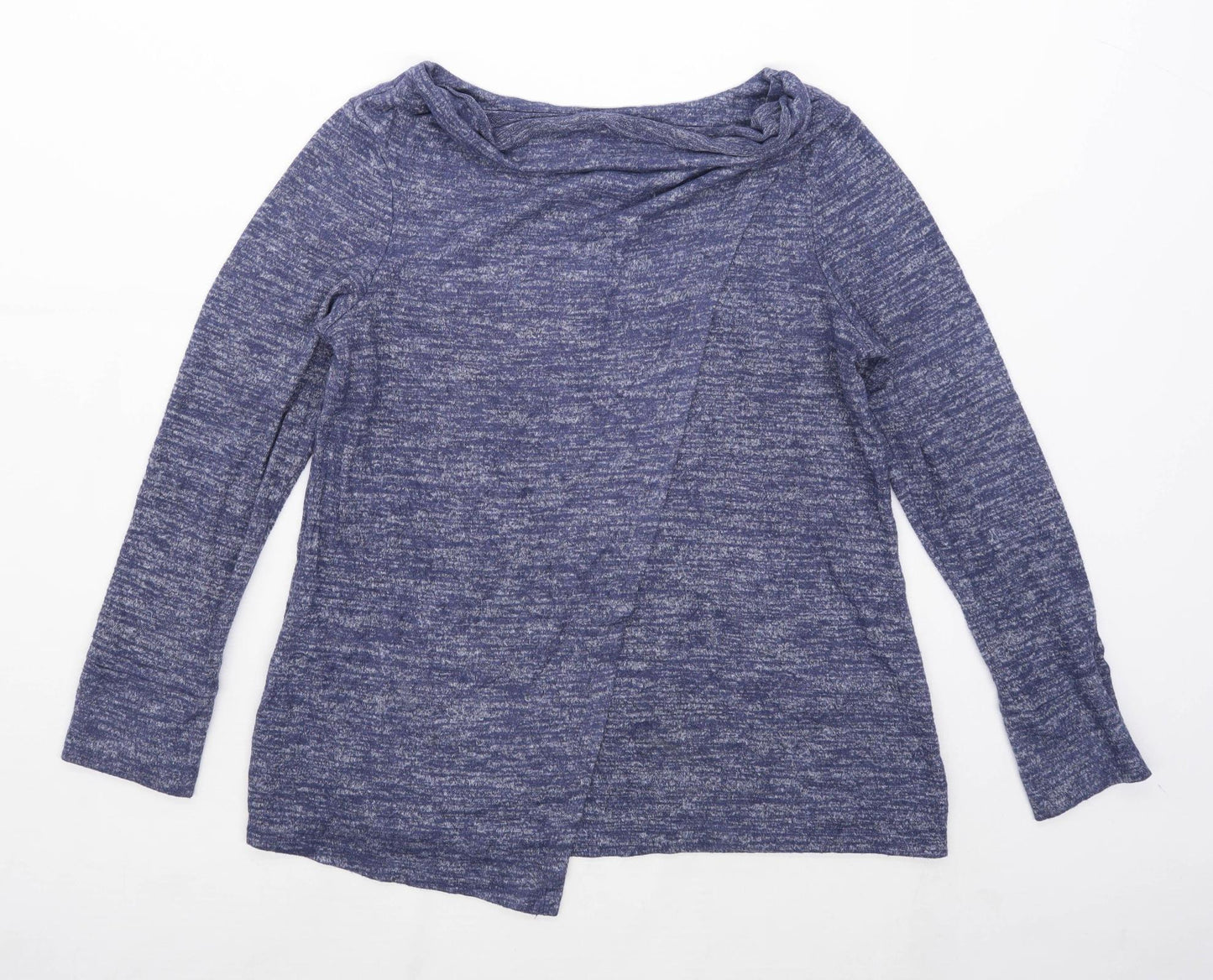 Kenar Womens Size XL Cowl Neck Purple Top (Regular)
