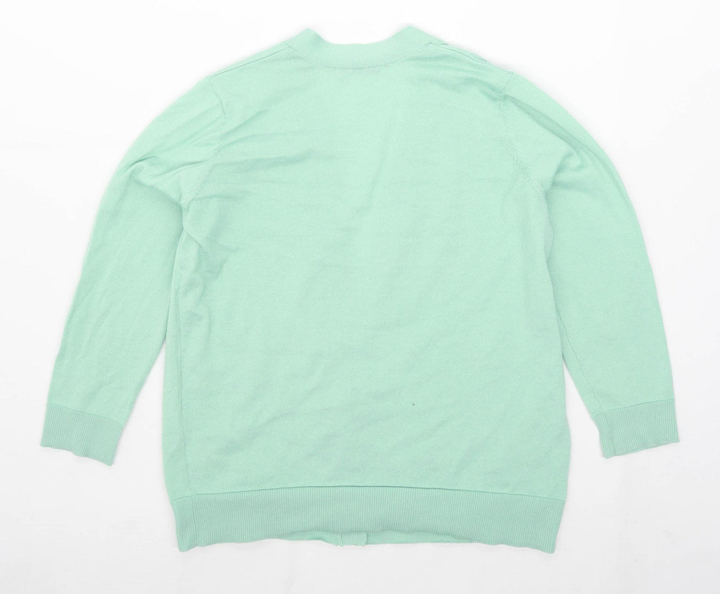 George Womens Size M Green Cardigan (Regular)