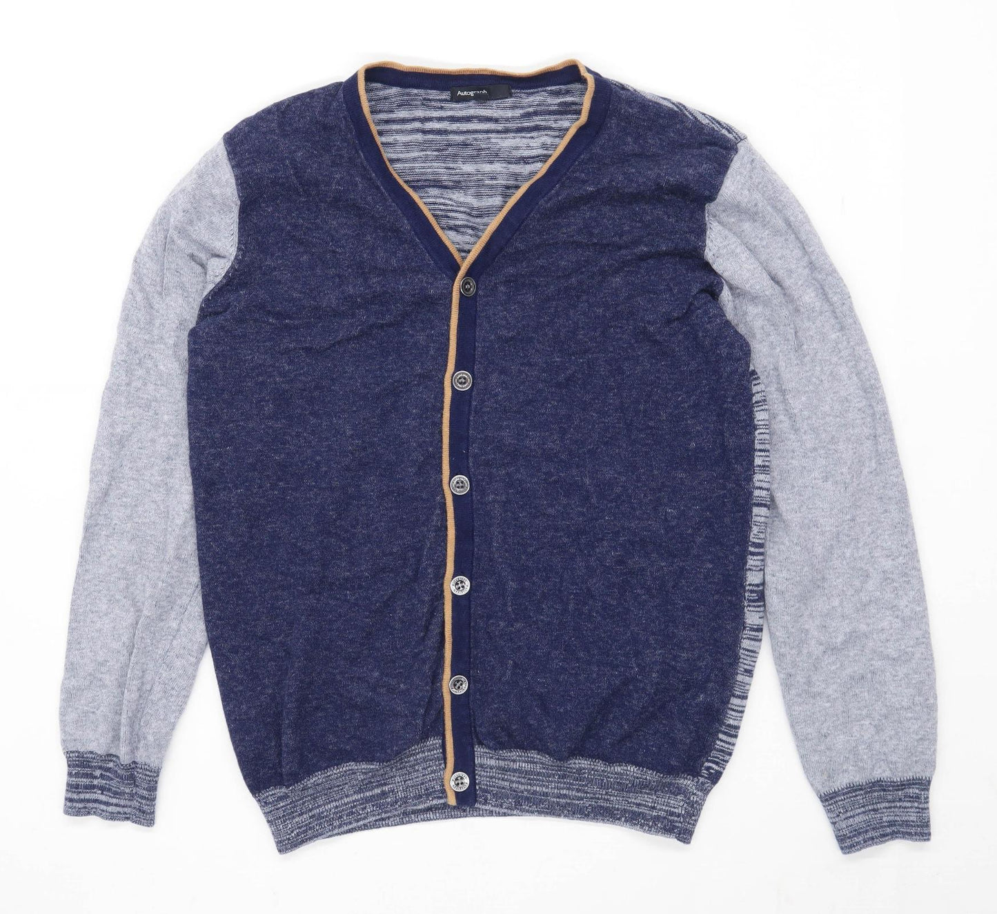 Marks & Spencer Boys Blue Cardigan Age 13-14 Years
