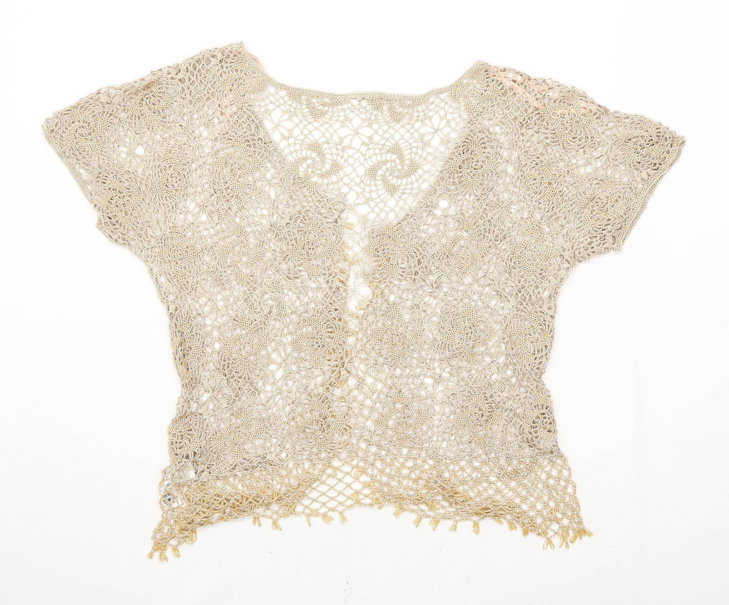 BHS Womens Size 22 Sweetheart Gold Cardigan (Regular)