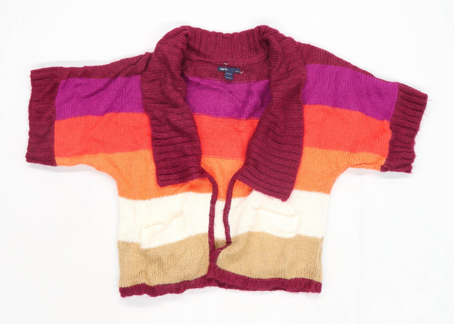Gap Girls Striped Multi-Coloured Cardigan Age 13 Years
