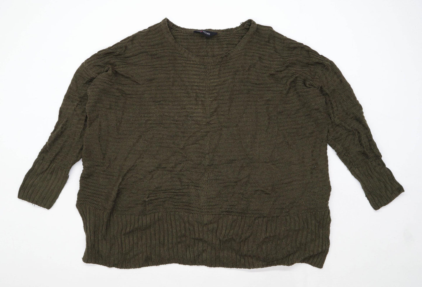 Yours Womens Size 22-24 Green Jumper (Regular)