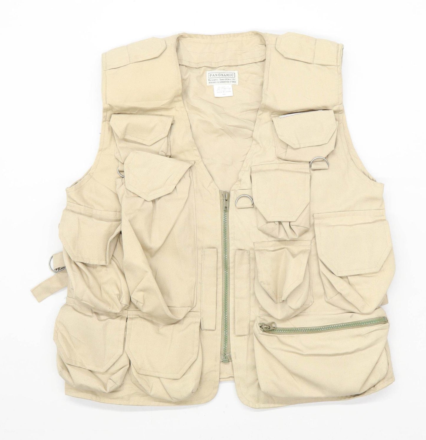Panoramic Mens Size M Beige Lightweight Gilet