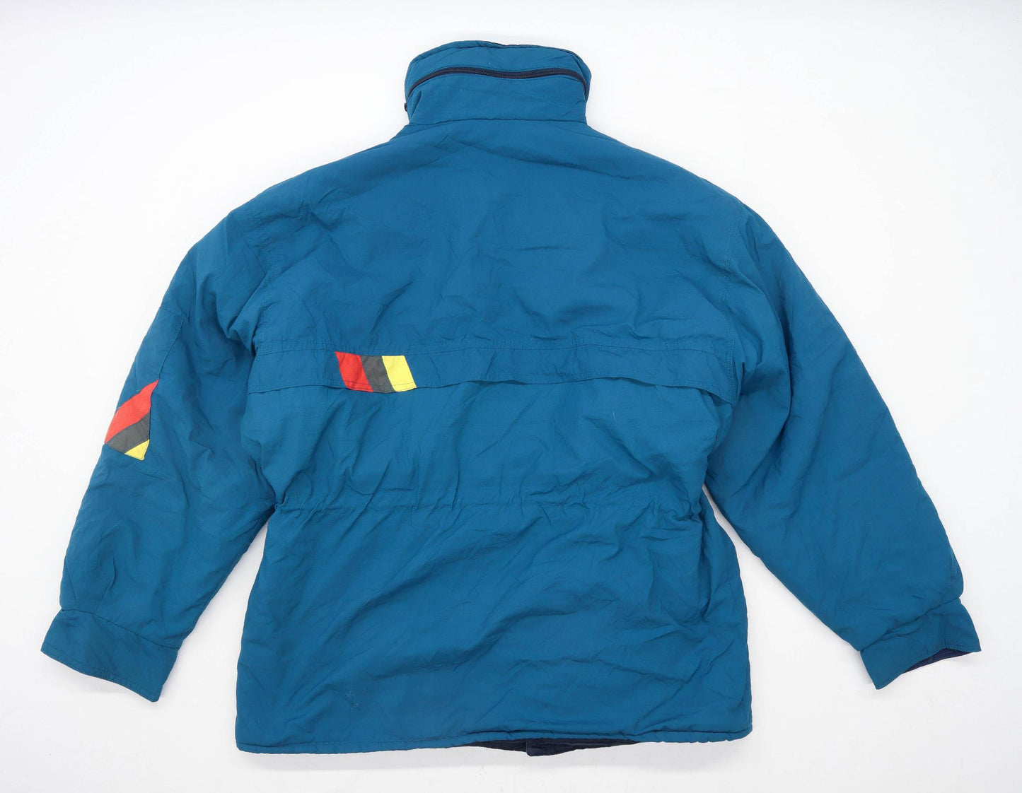Pirelli Porsche Cup Mens Size L Graphic Teal Vintage Coat