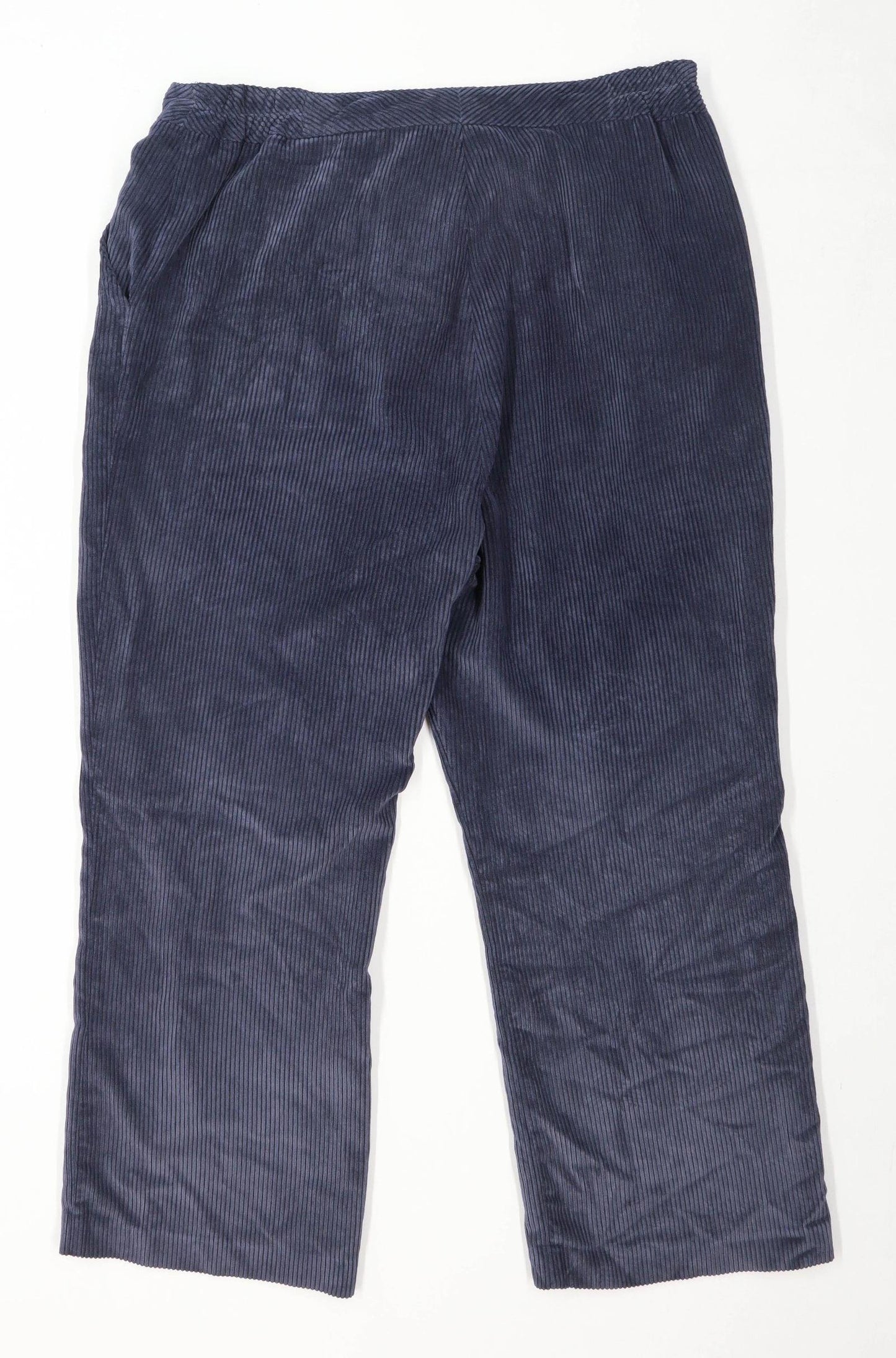 Womens ME Blue Corduroy Trousers Size 16/L24