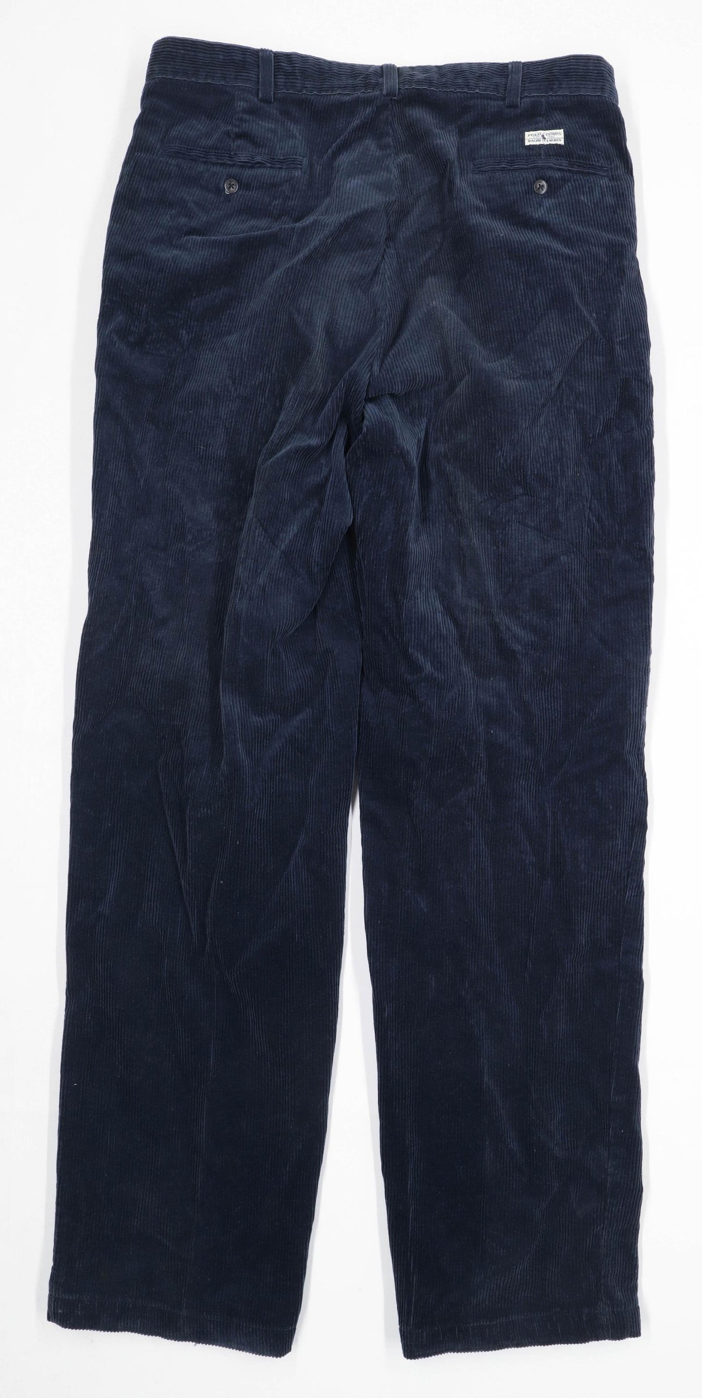 Ralph Lauren Mens Blue Corduroy Trousers Size W36/L24