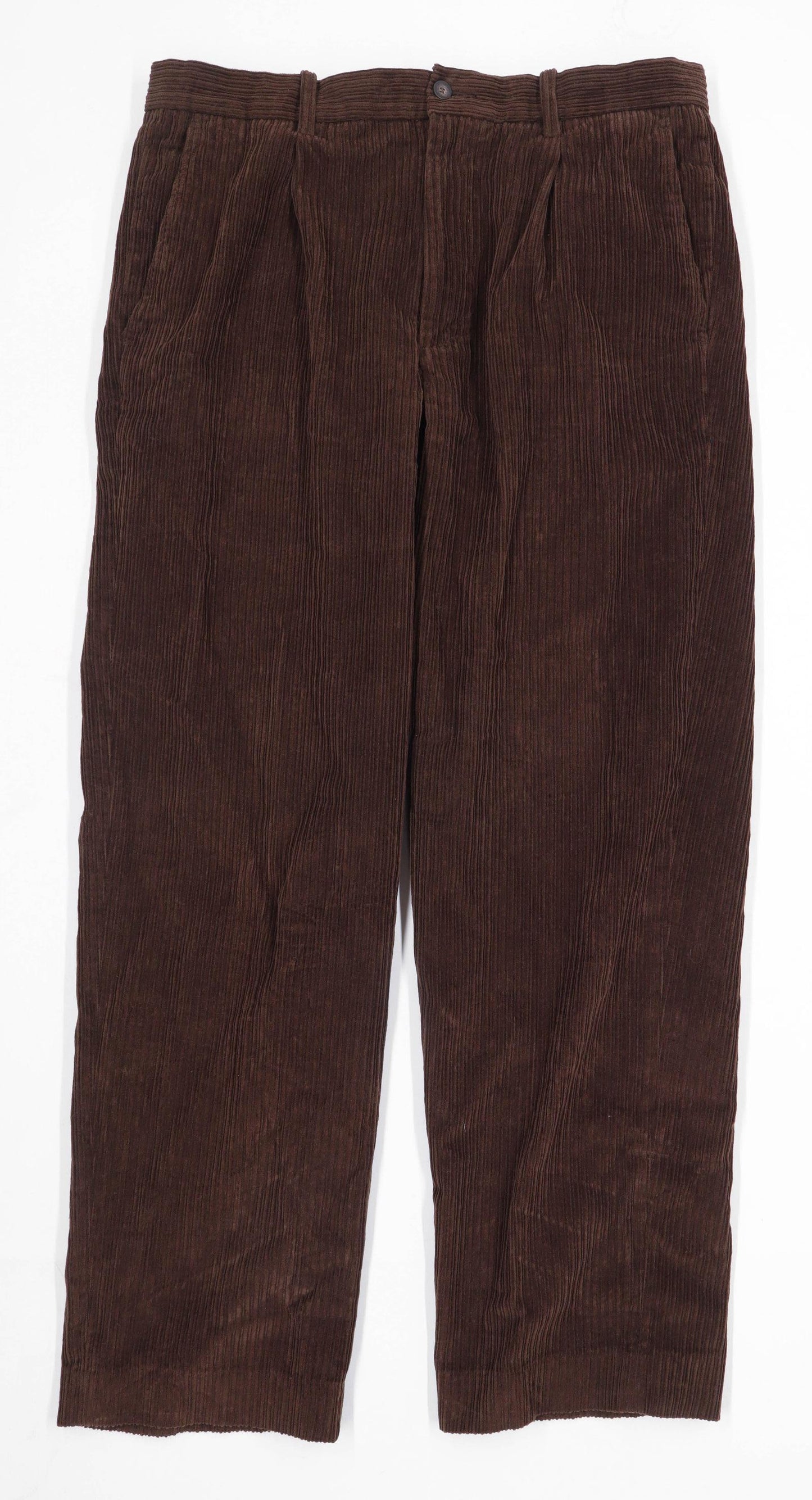 Freefall Mens Brown Corduroy Trousers Size W36/L30