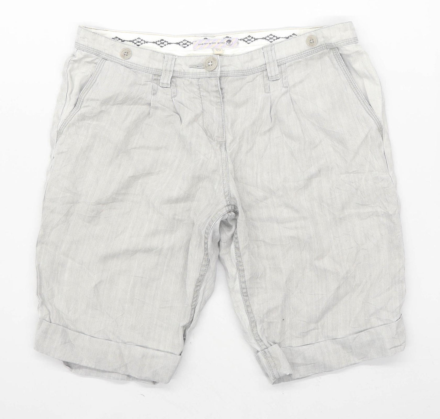 Womens Fat Face Grey Shorts Size 10/L9