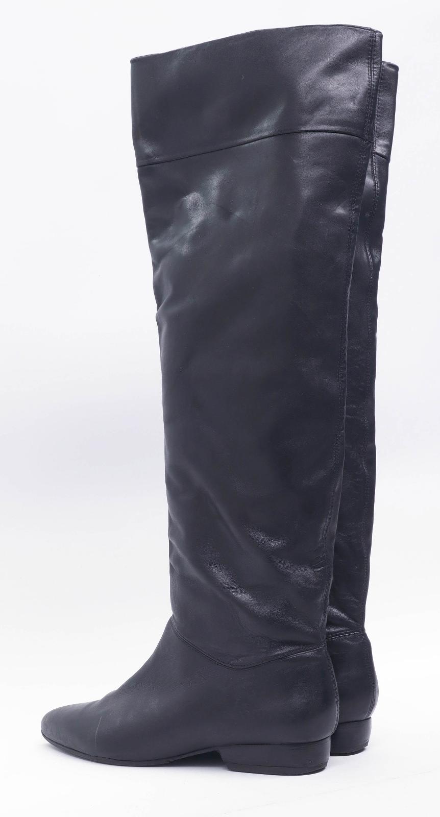 John Timpson Womens UK Size 6 Black Leather Boots