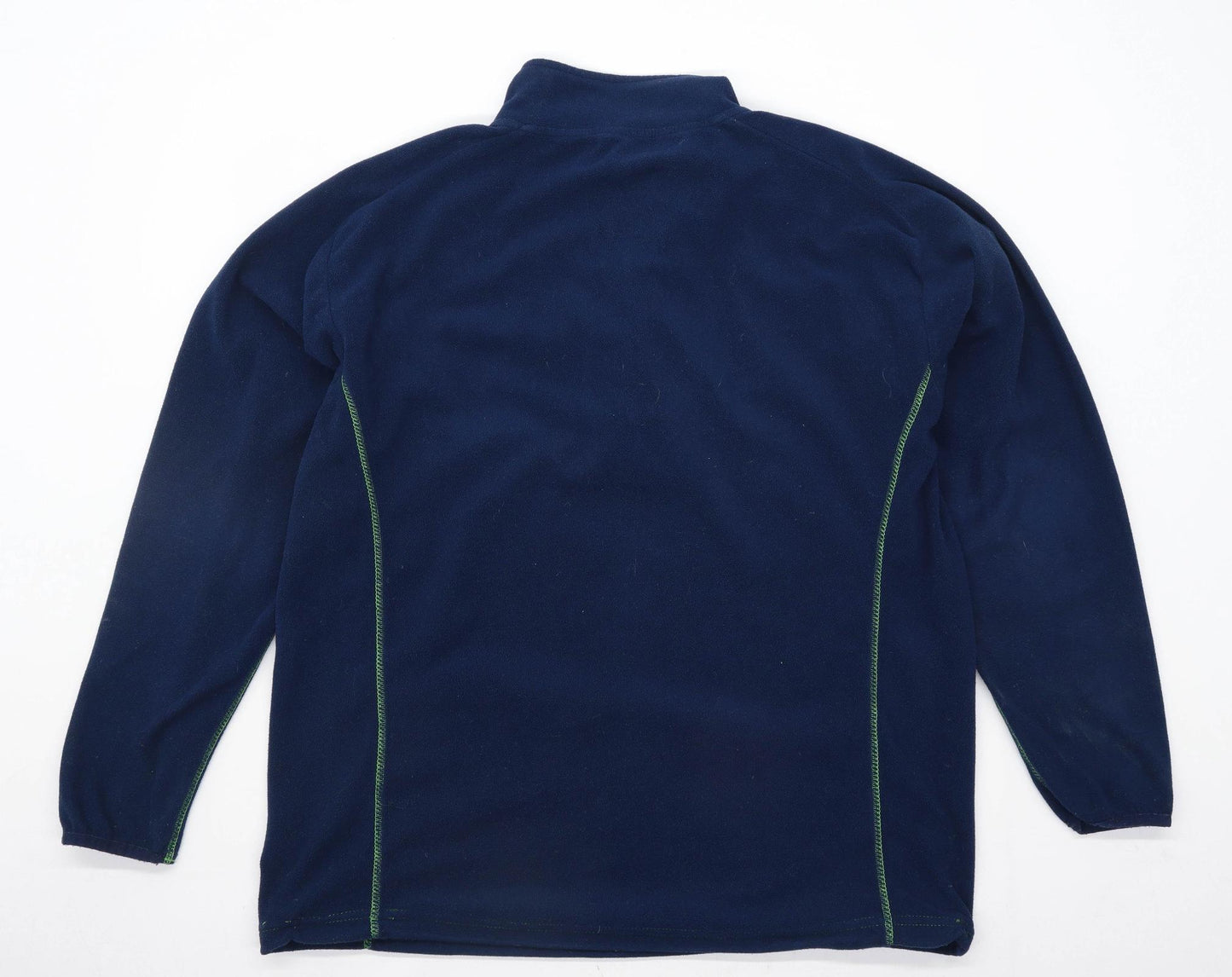 Nanok Mens L Blue Half Zip Fleece Jacket