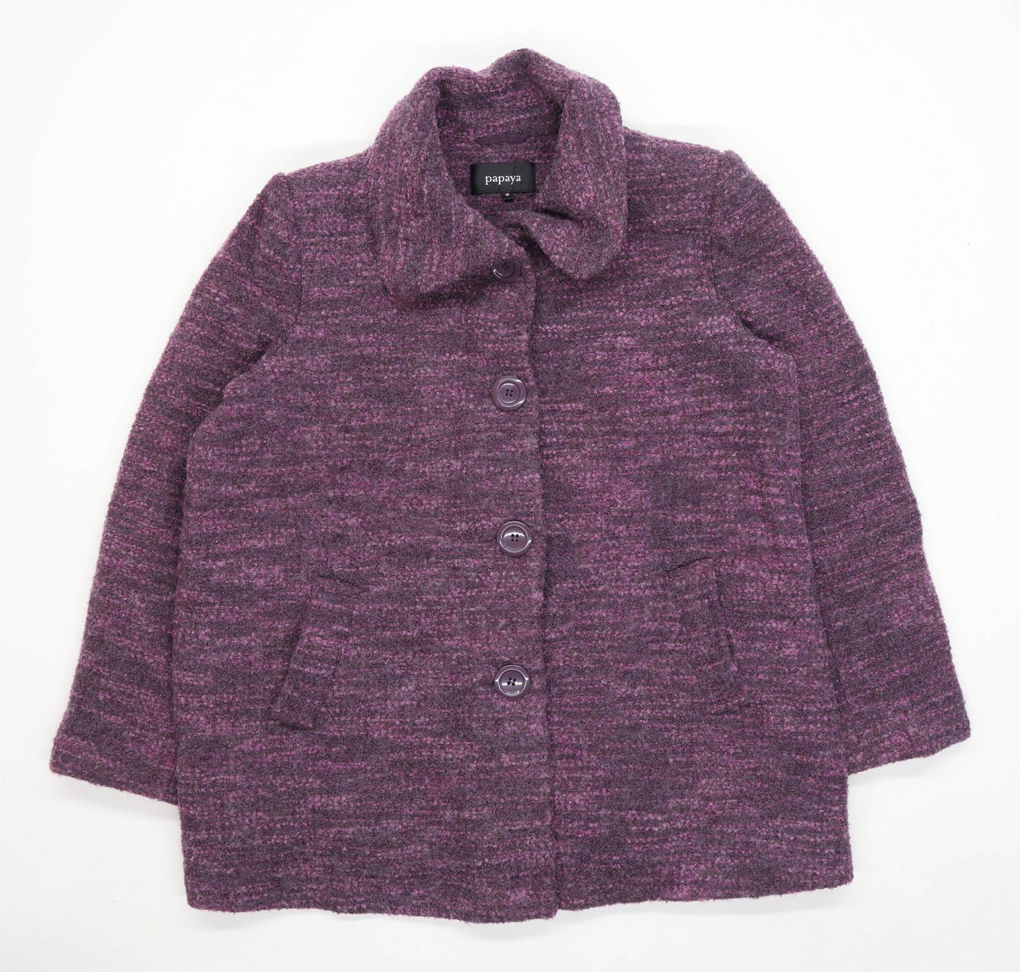 Papaya Womens Size 18 Spotted Purple Coat