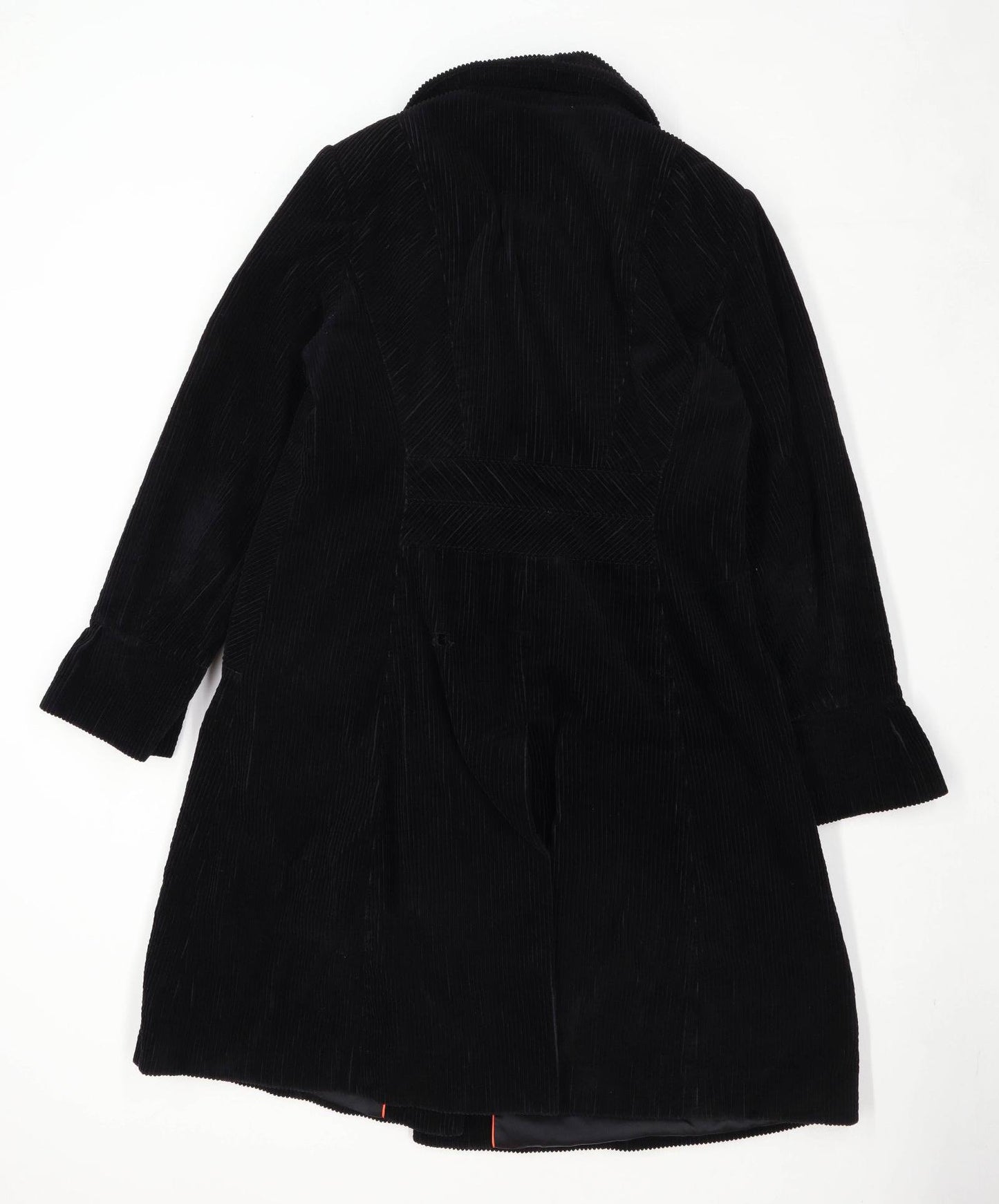 Per Una Womens Size 12 Corduroy Textured Black Coat