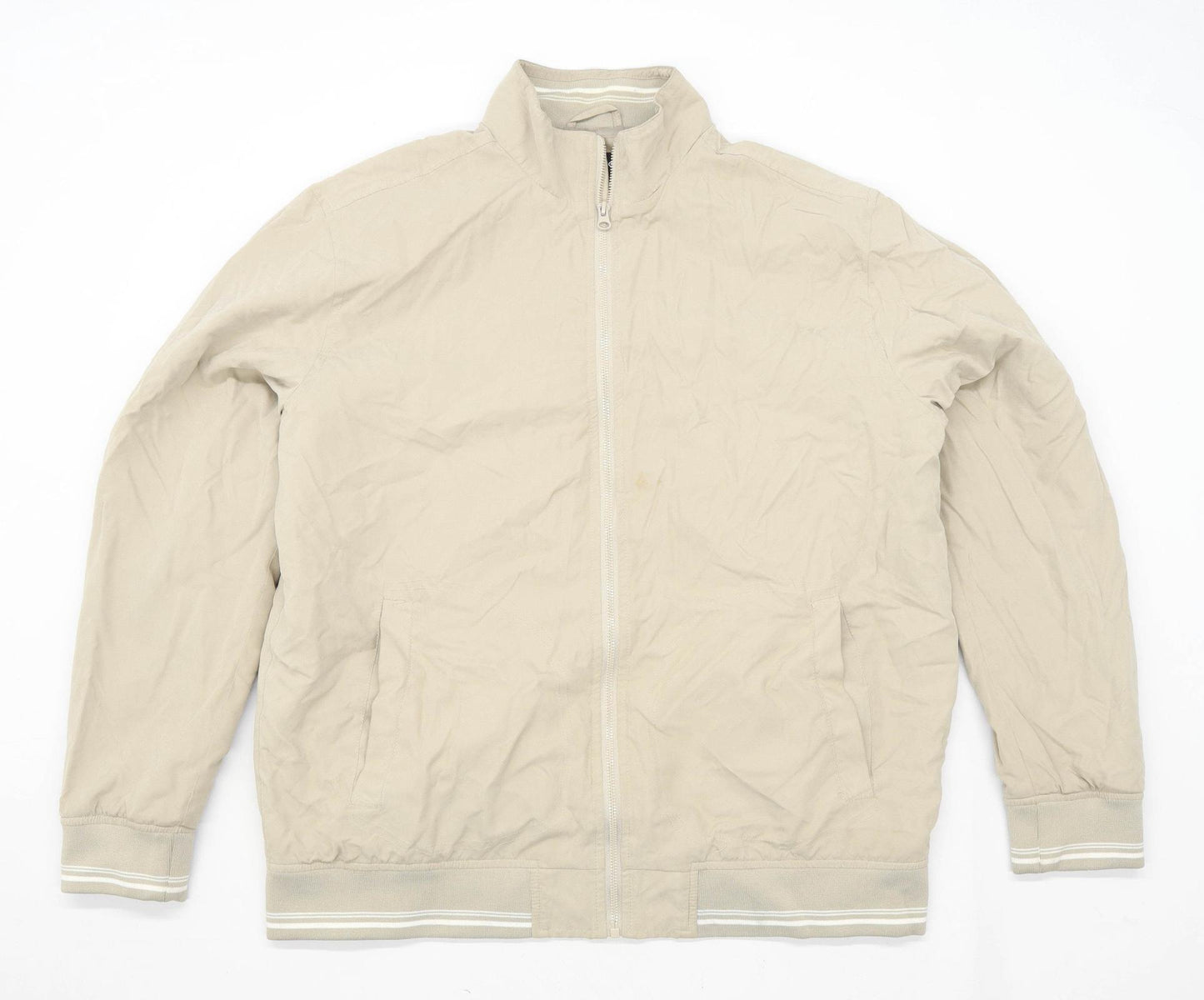 Greenwoods Mens Size L Beige Lightweight Jacket