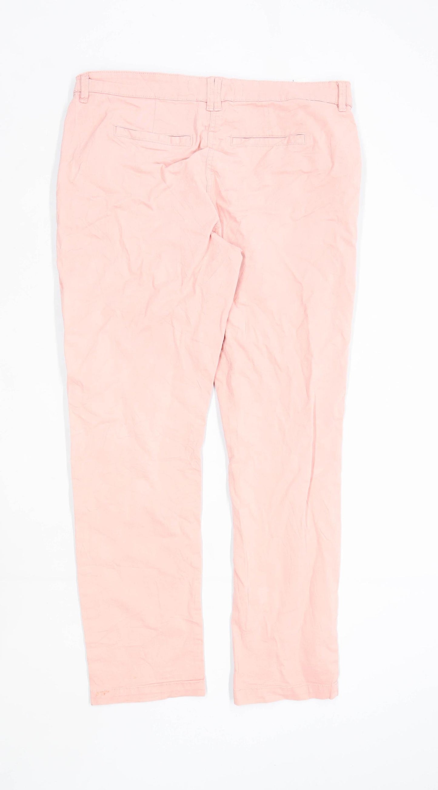 Womens Next Pink Cotton Blend Chinos Size 14/L29