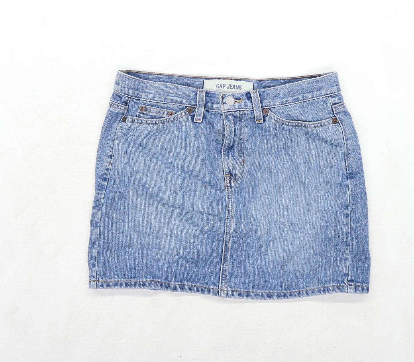 Gap Womens Size W30 Denim Blue Skirt (Regular)