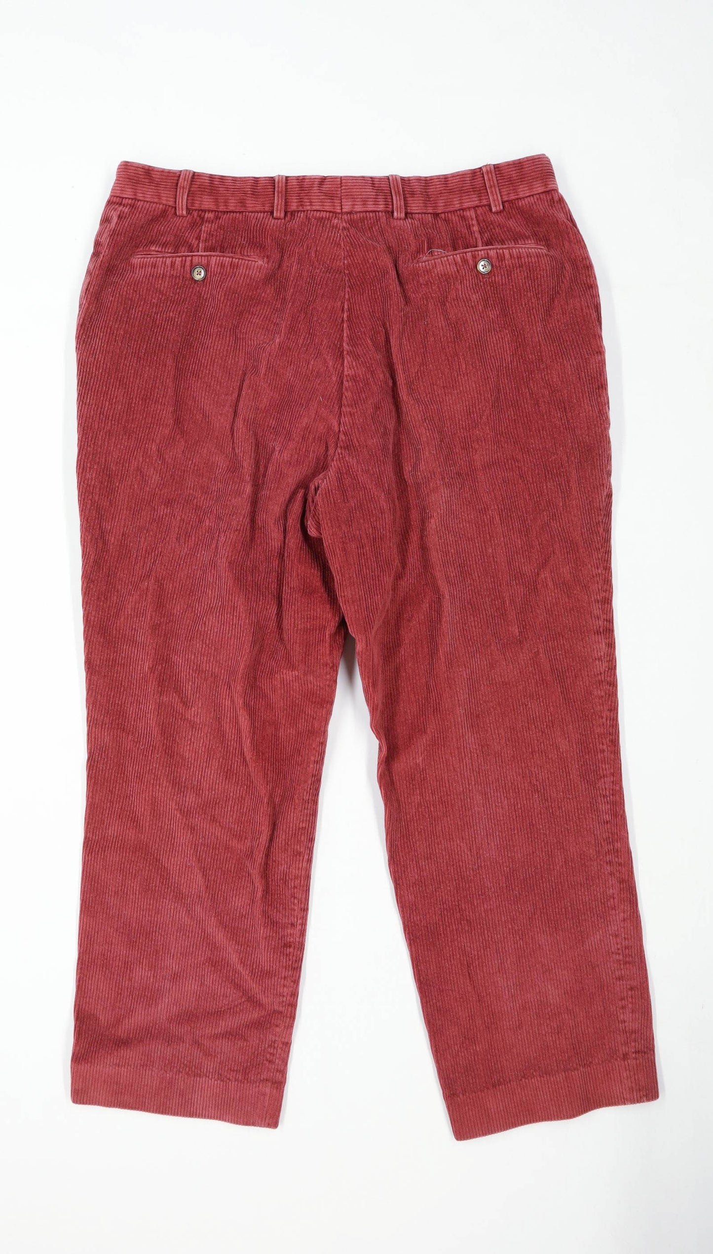 Gurteen Esquire Mens Red Corduroy Trousers Size W38/L27