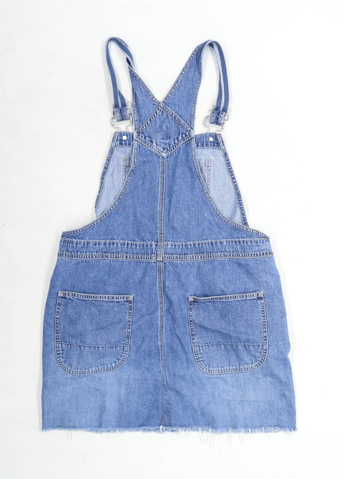Gap Womens Size M Denim Blue Dungaree Dress (Regular)