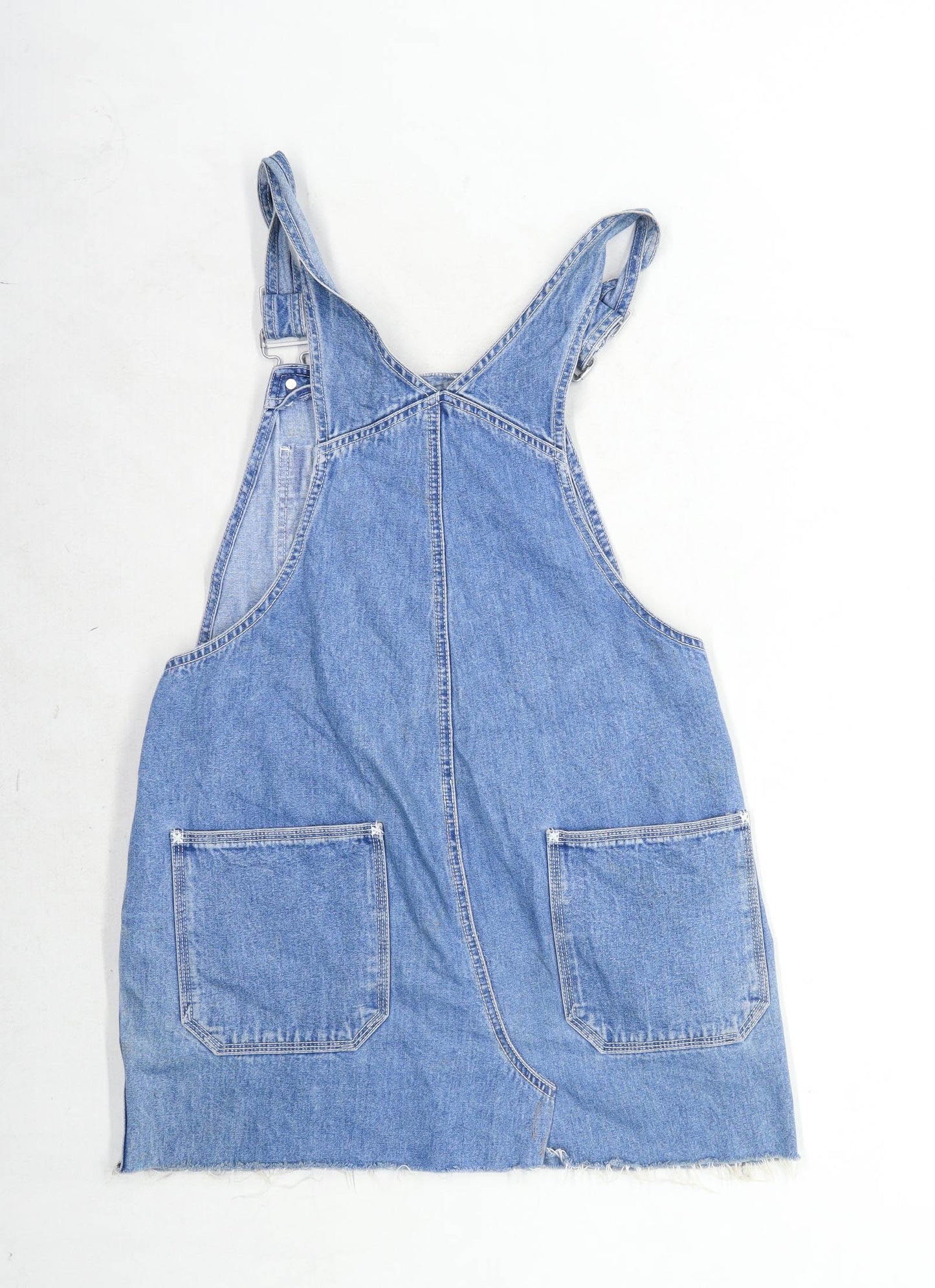 Gap Womens Size S Denim Blue Dungaree Dress (Regular)