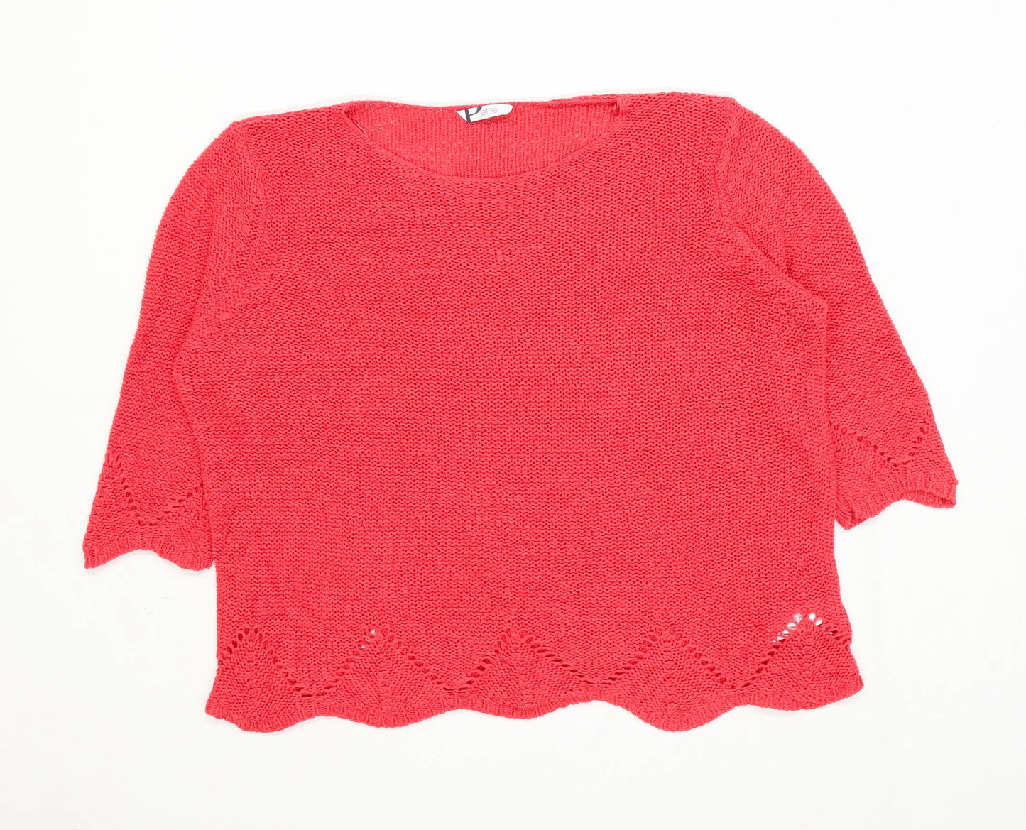 BHS Womens Size 20 Textured Pink Knit Jumper (Petite)
