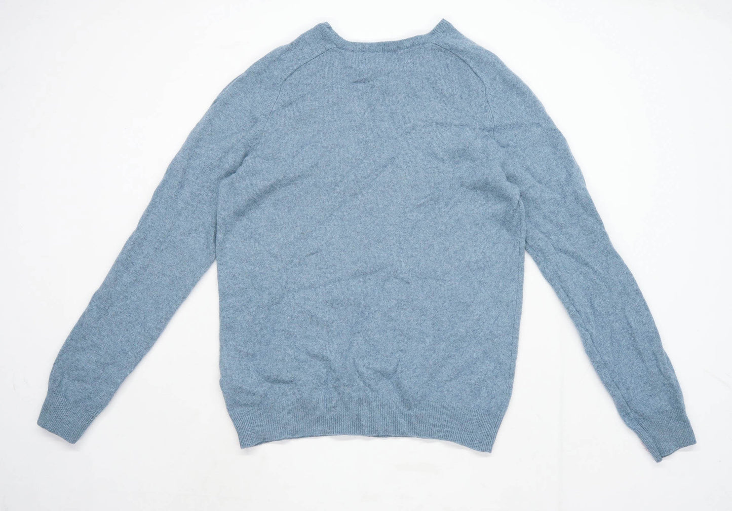F&F Mens Size L Lambswool Turquoise Jumper