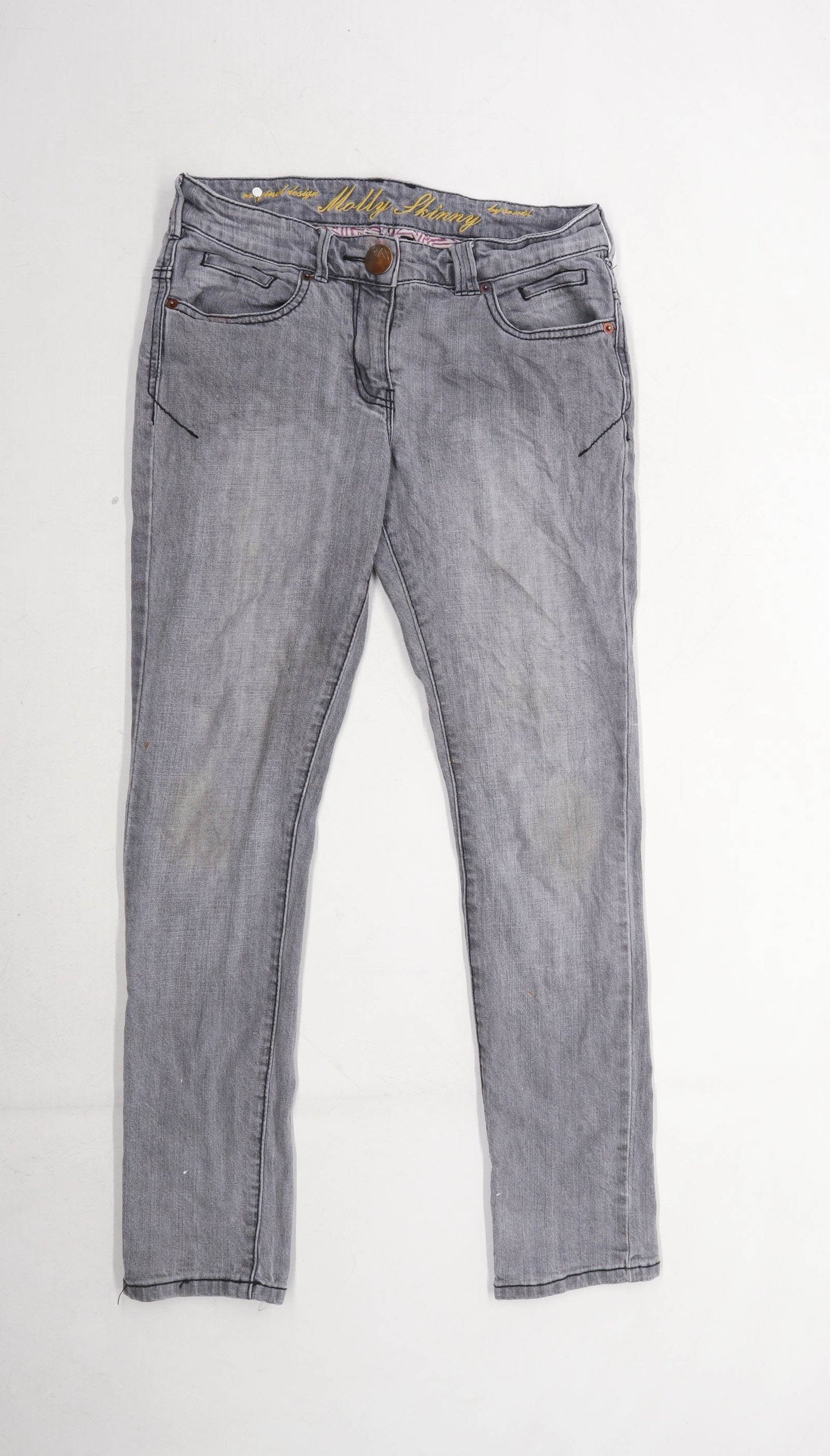 South Mens Grey Denim Jeans Size W30/L28