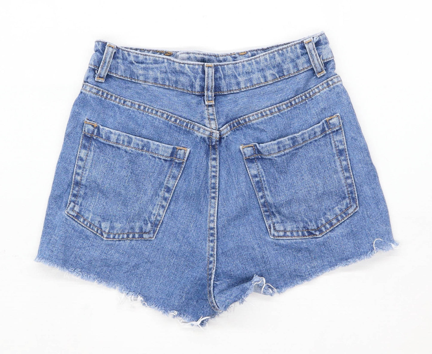 Womens Topshop Blue Denim Shorts Size 6/L1