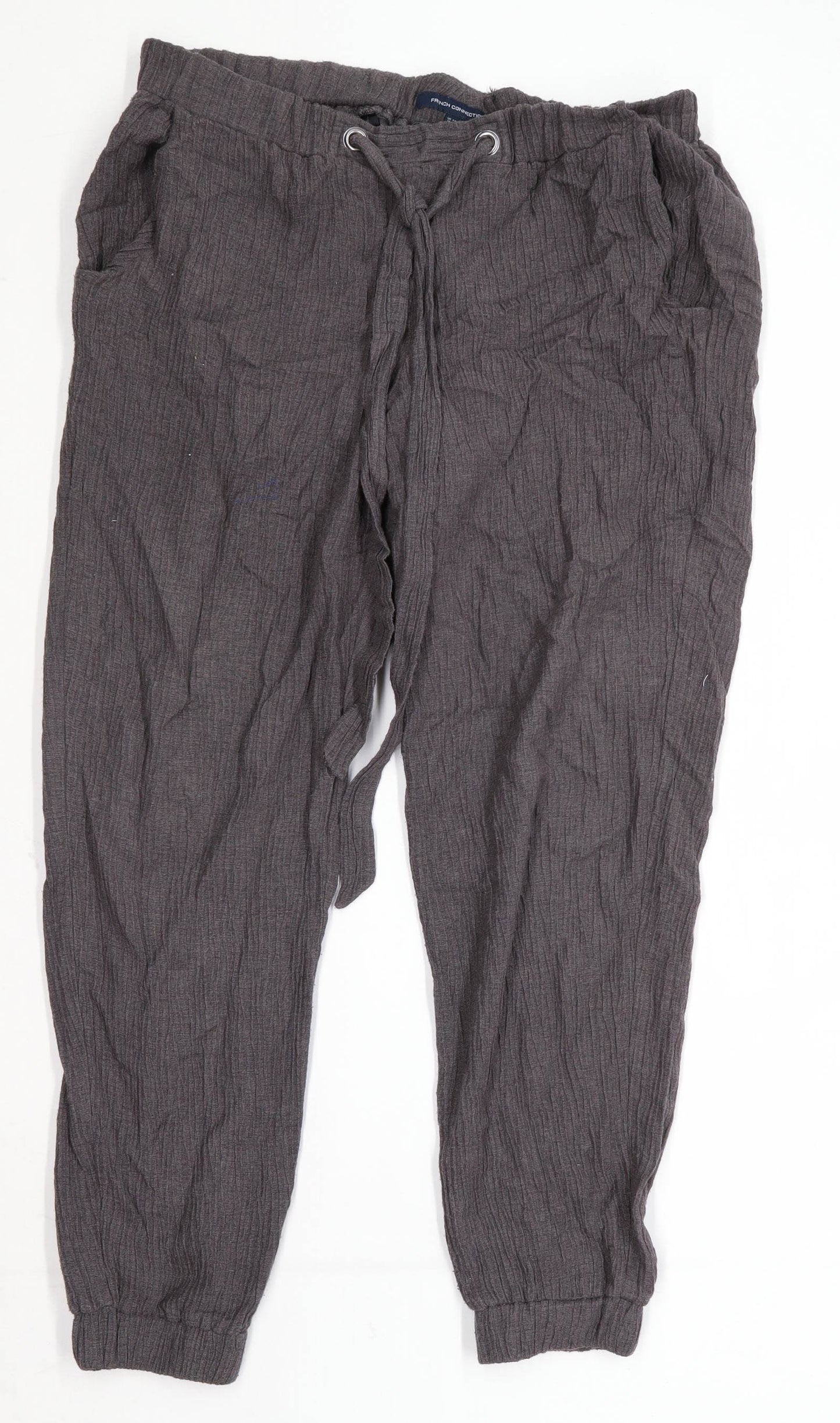 Womens French Connection Grey Trousers Size 14/L28