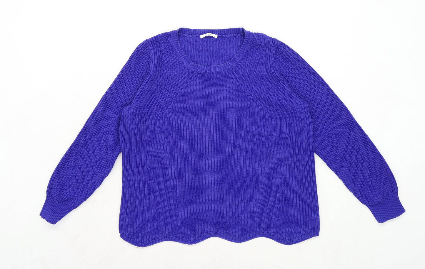 TU Womens Size 16 Cotton Blend Blue Jumper (Regular)