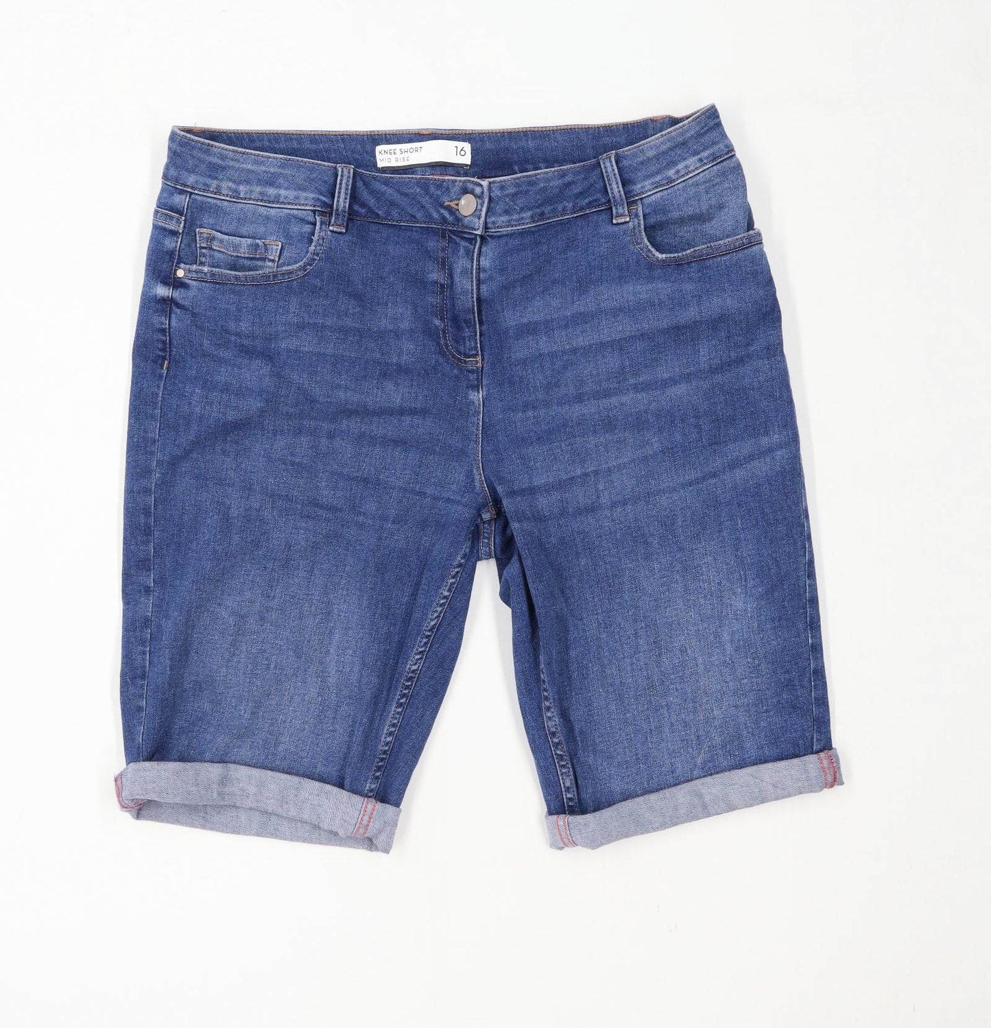 Womens Next Blue Denim Shorts Size 16/L11
