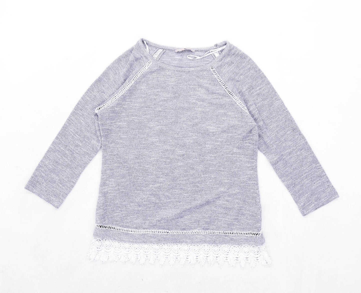 TU Womens Size 10 Cotton Grey Top (Regular)