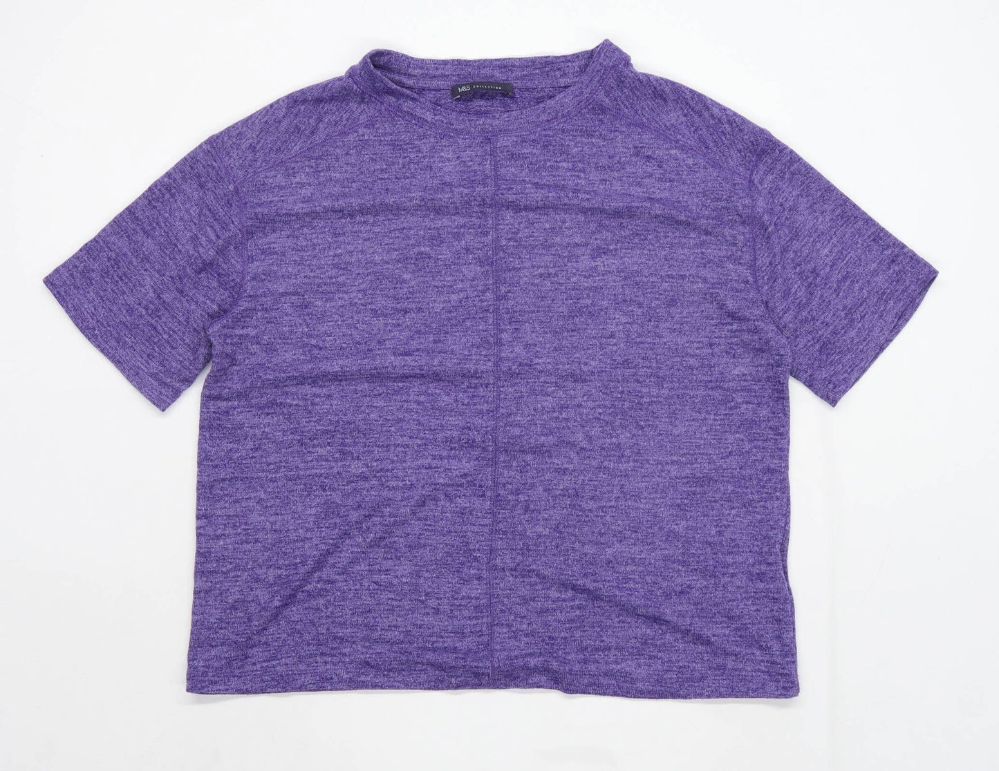 Marks & Spencer Womens Size 12 Purple T-Shirt (Regular)