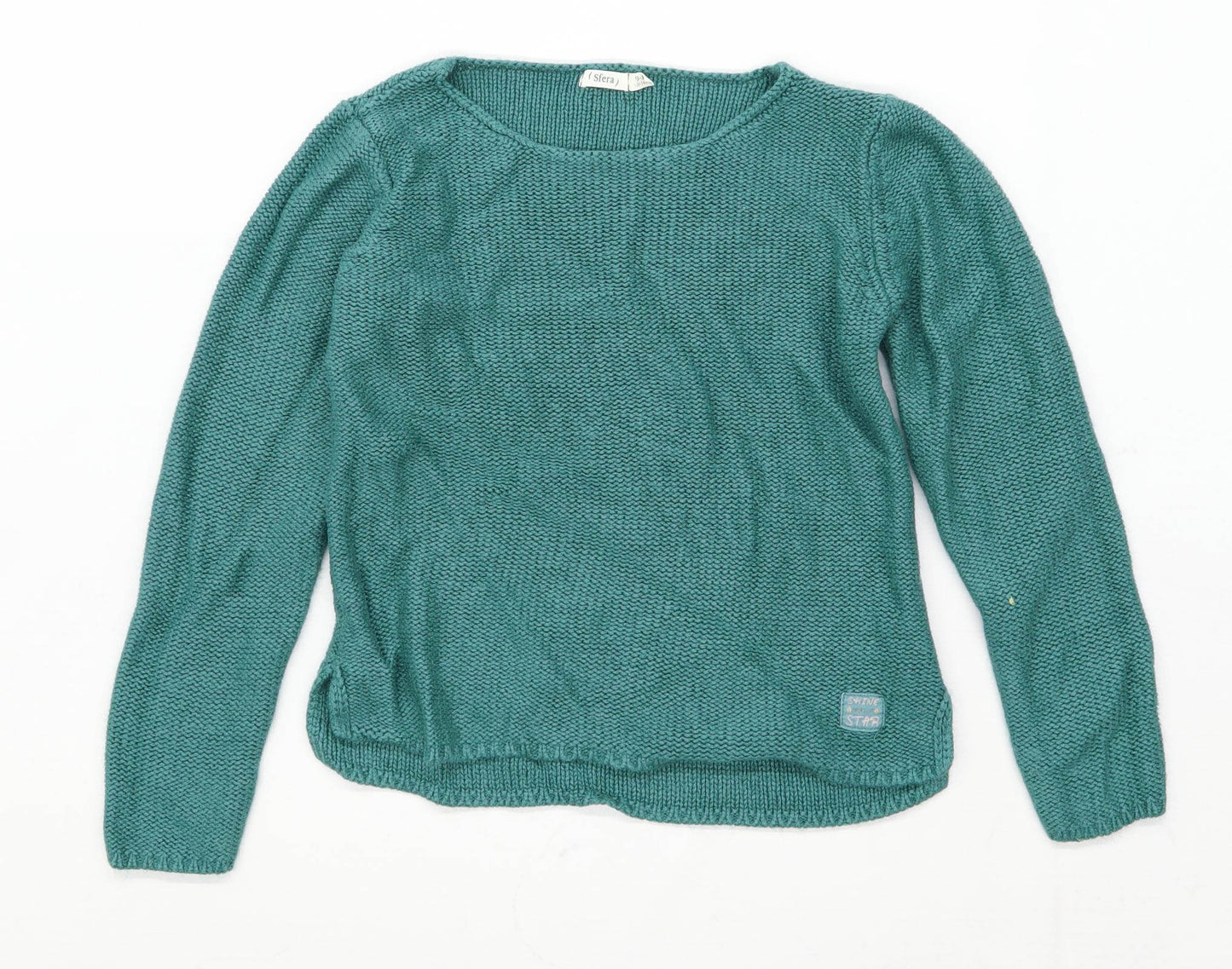 Sfera Girls Green Jumper Age 9-10 Years