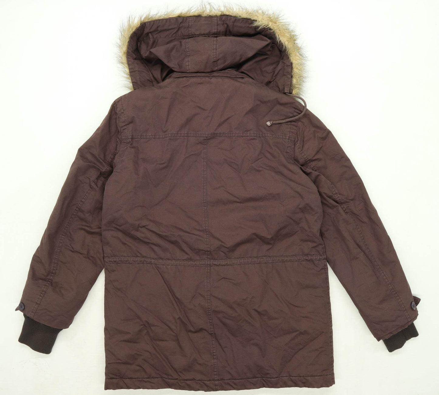 Parco Xchange Mens Size M Cotton Blend Brown Coat