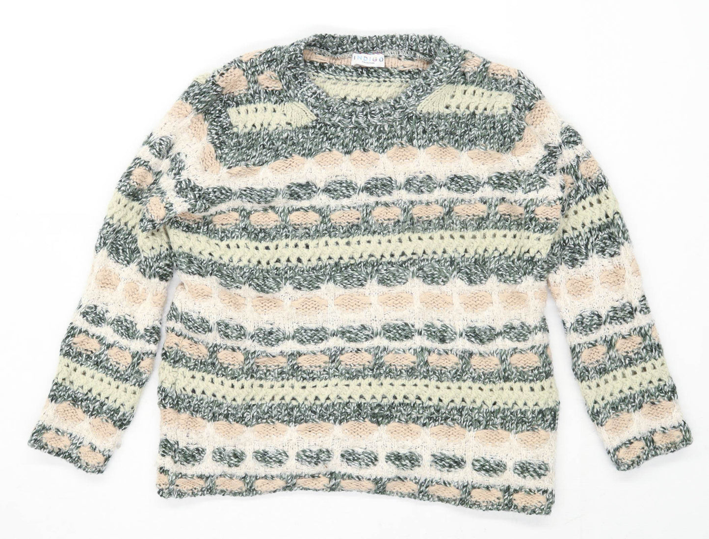 Marks & Spencer Womens Size 14 Geometric Multi-Coloured Jumper (Regular)