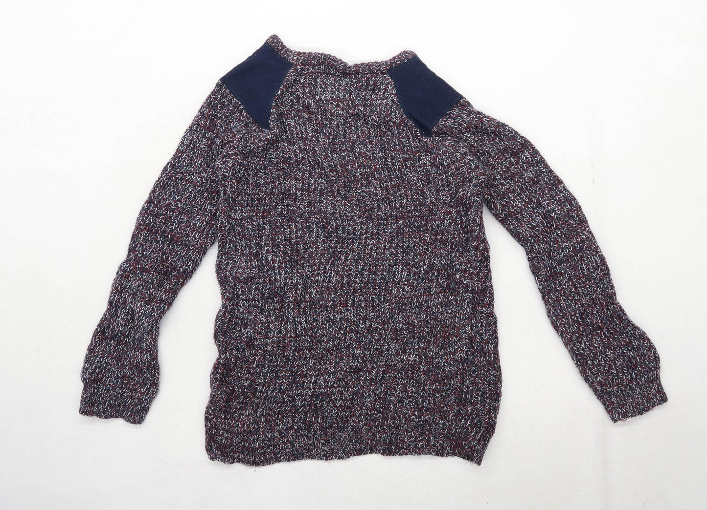 Primark Boys Textured Burgundy Jumper Age 11-12 Years