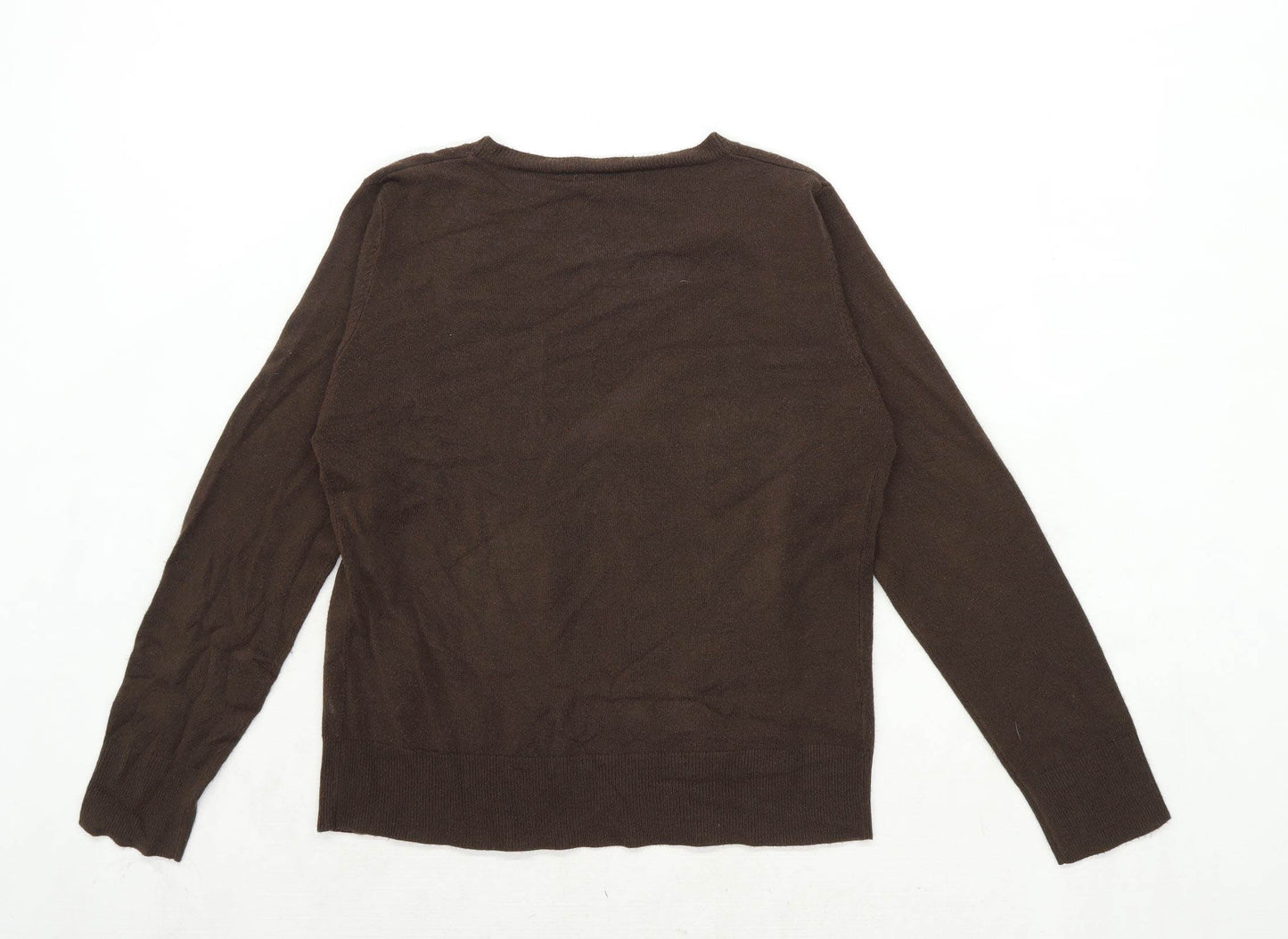 Editions Womens Size 14 Brown Cardigan (Regular)