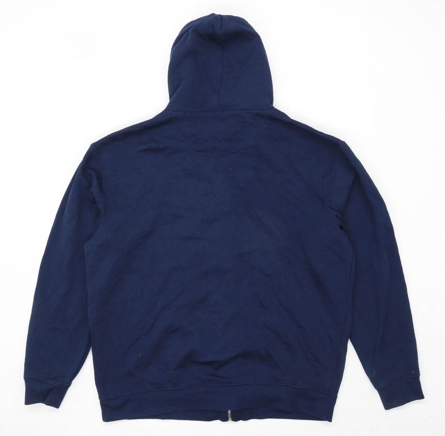 South Bay Mens Size XL Cotton Blend Blue Zip Up Hoodie