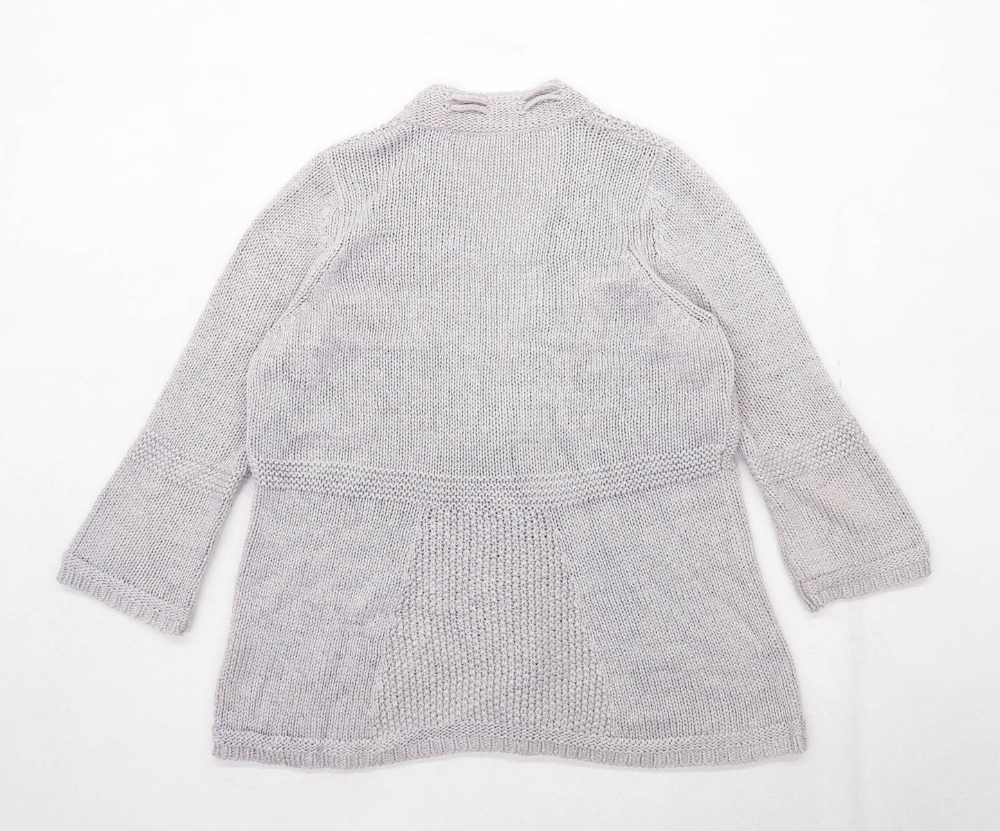 Marks & Spencer Womens Size 16 Textured Brown Cardigan (Regular)