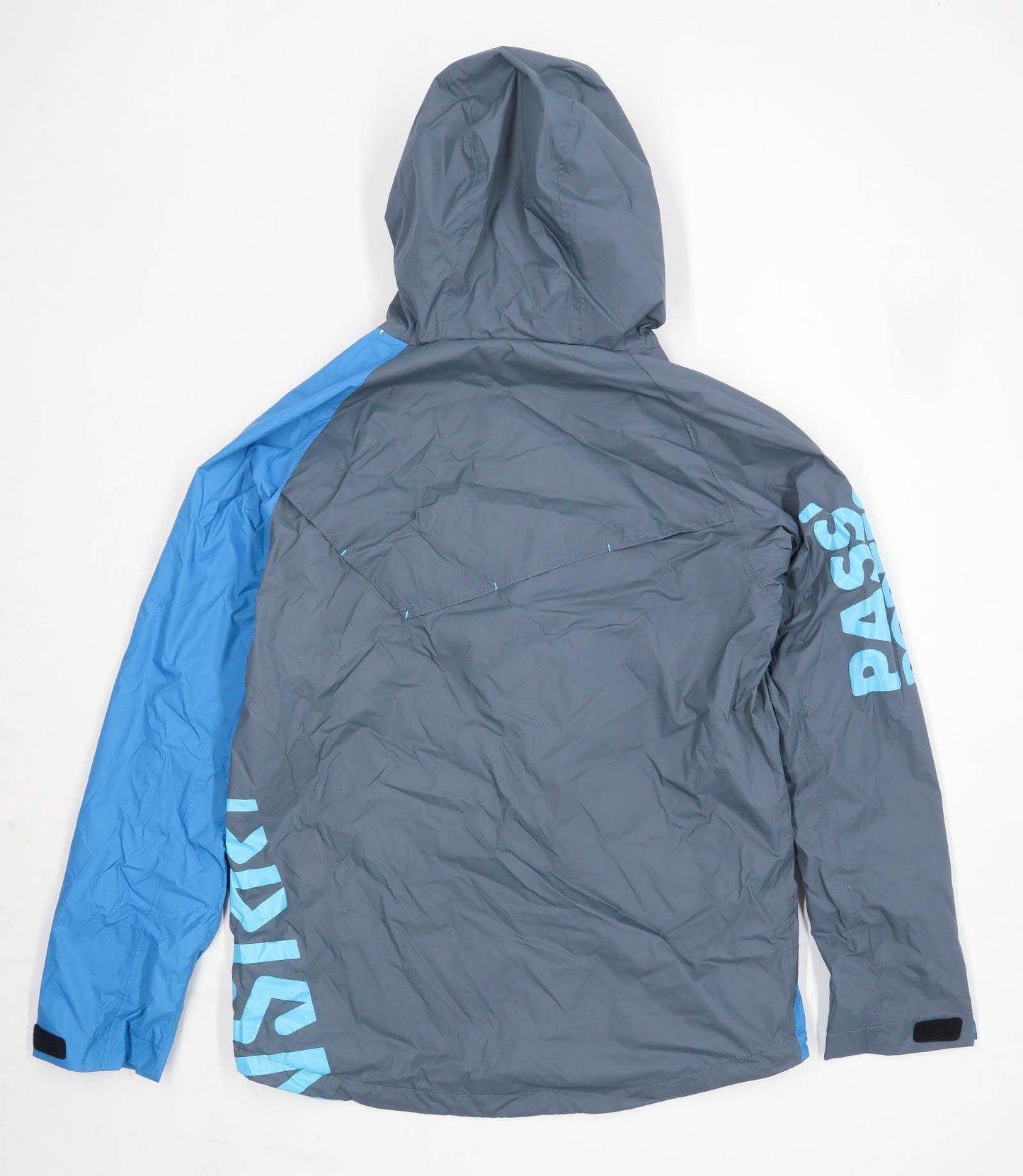 Prism Mens Size L Polyamide Blend Graphic Blue Raincoat