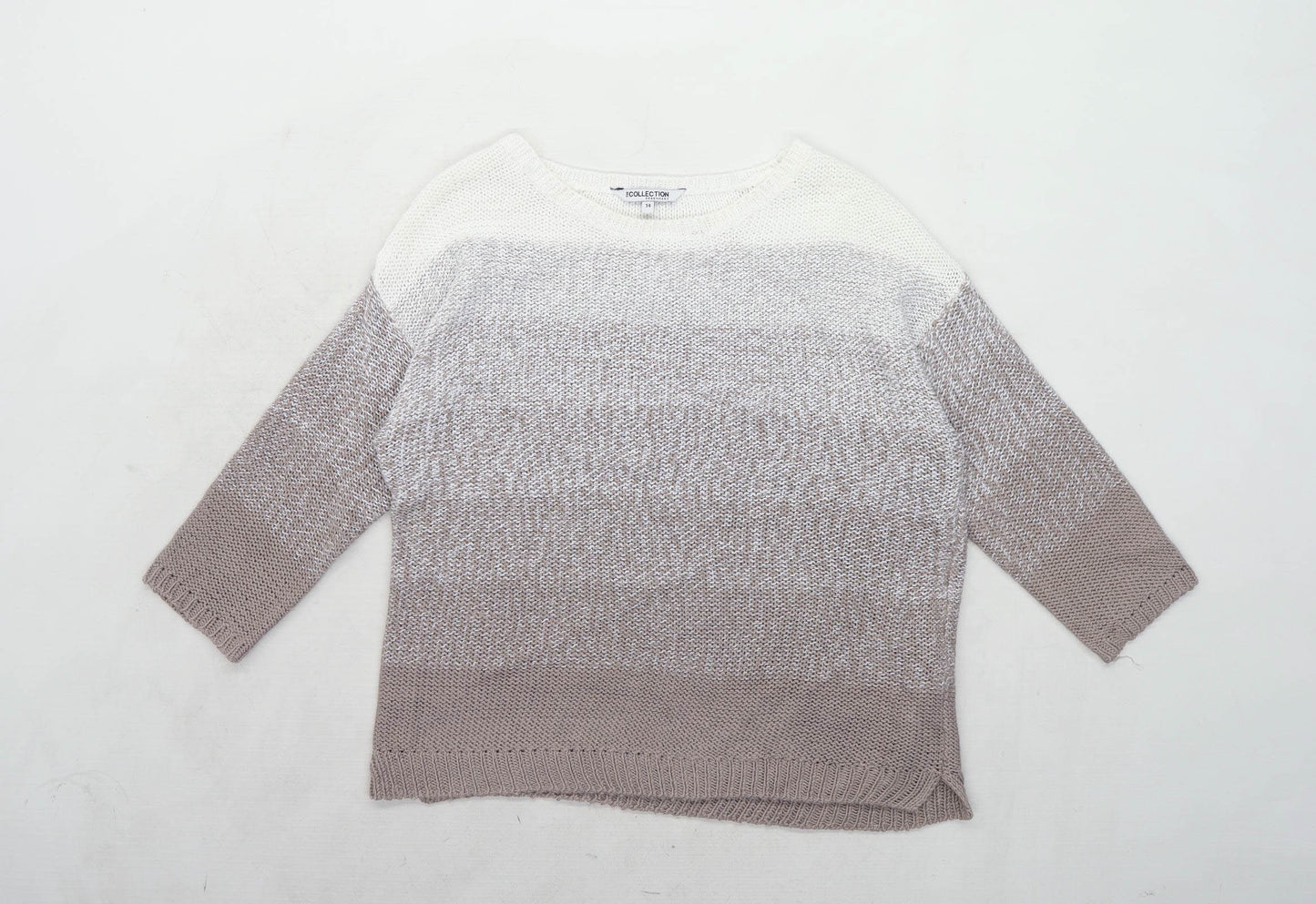 Debenhams Womens Size 14 Cotton Brown Jumper (Regular)