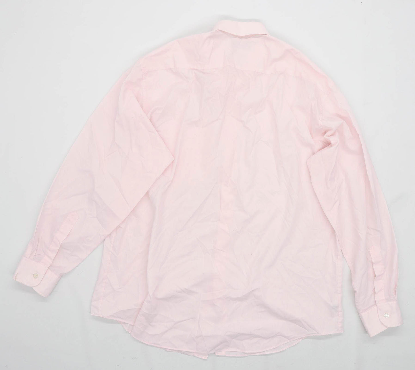 Marks & Spencer Mens Size XL Cotton Pink Formal Shirt