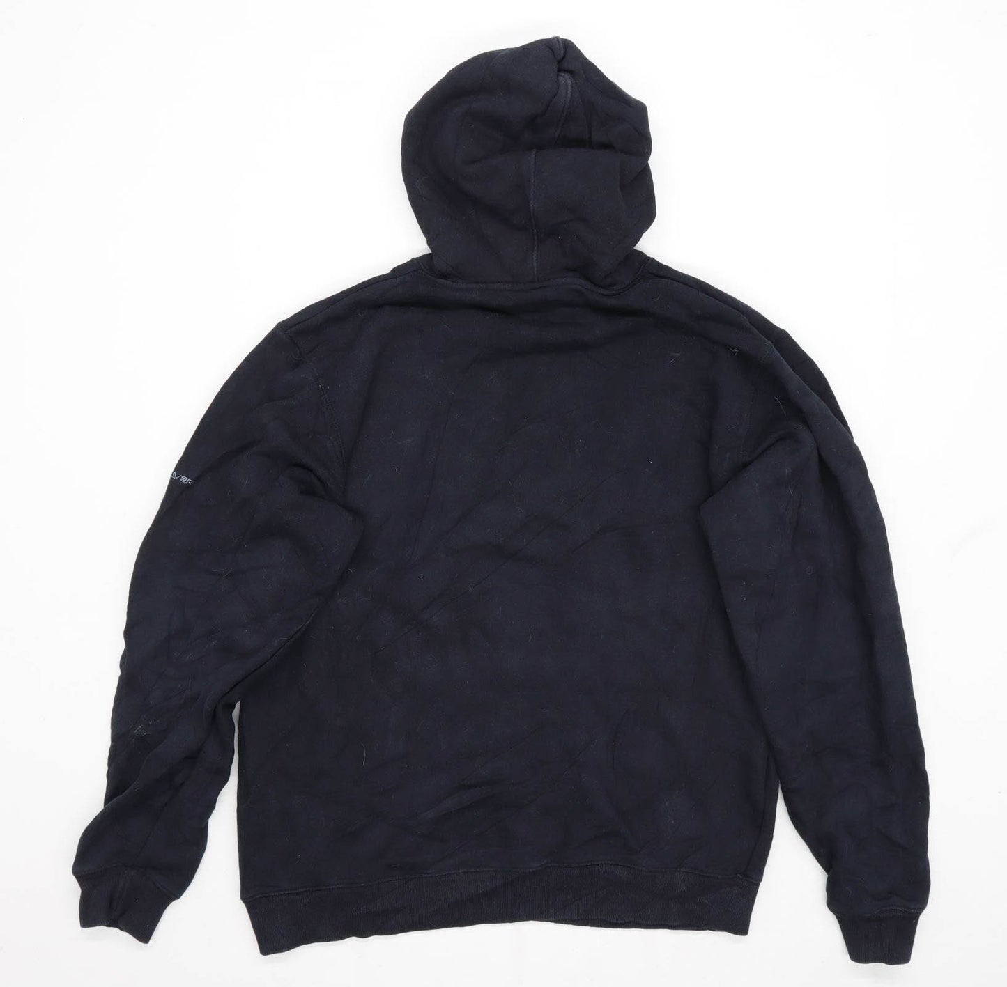 Quiksilver Mens Size M Cotton Black Hoodie