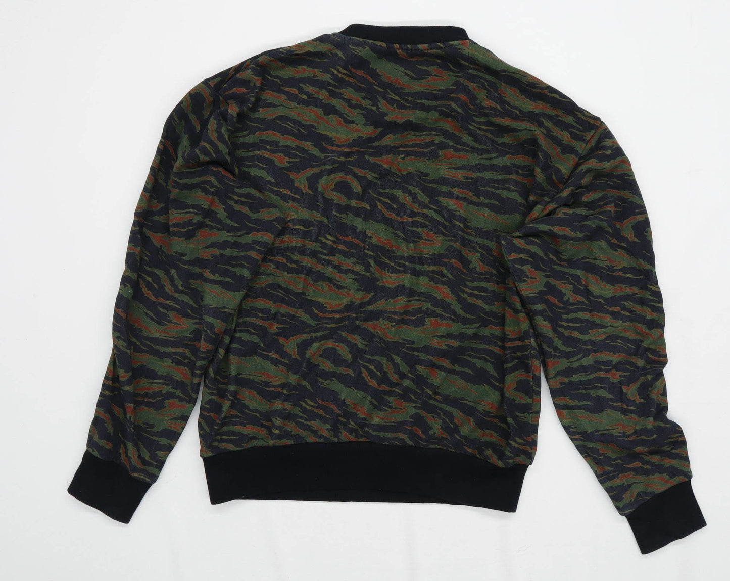 The Kooples Mens Size L Cotton Camouflage Green Sweatshirt